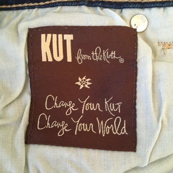 Kut from the Kloth SAMMIE Straight Leg Blue Jeans Distressed Straight Leg - Picture 13 of 16